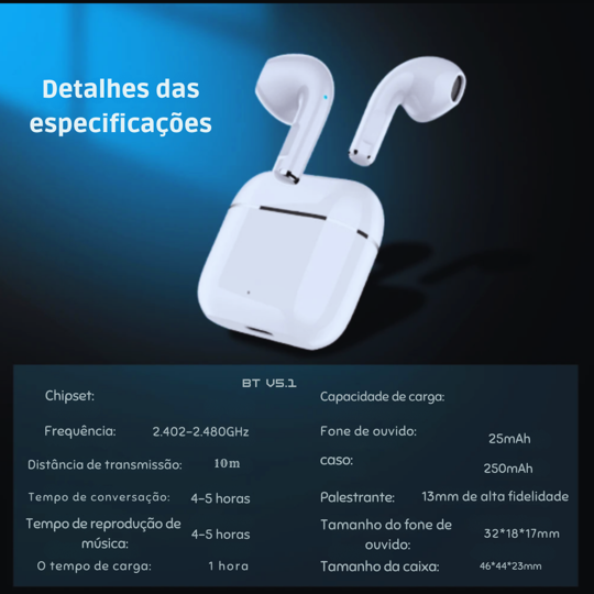 Fone Bluetooth AirTec 4 Pro Premium
